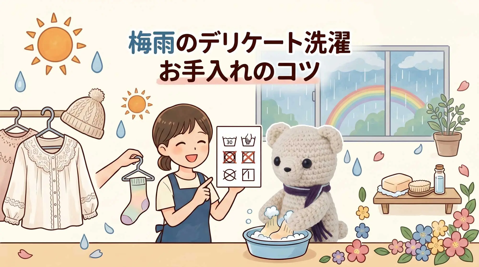 梅雨のデリケート洗濯お手入れのコツ